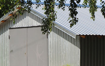 repairing Button Haugh Green metal garage roofing